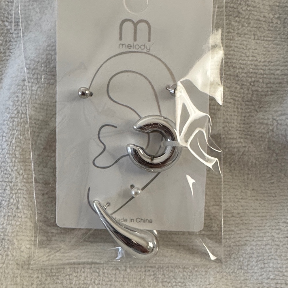 Melody Silver Hoop Earrings